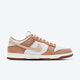 NIKE Nike Dunk Low White Brown Wheat Color Men's Low Top Casual Board Shoes DD1390-100 42