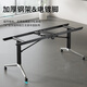 SMG movable folding conference table, long table, training table, telescopic splicing office table with wheels, extra large and detachable 1.6*0.8 meters (new oak color)