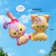 Meibosen animal shape floating aluminum film balloon children baby baby leggings filled with helium and flying cartoon toys. 5 sets of animal balloons. Ribbons, you need to bring your own helium