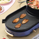 ORB Enjoy - Grilled and Shabu-Shabu Integrated Pot ORB-459 Aluminum Alloy 1600w Hot Pot Baking Pan Can Be Separately Controlled Blue 3L