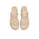 Tianmeiyi Slippers pour les femmes avec des bandes de forage flash de coin pour les sandales extérieures à la mode pour femmes