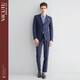 VICUTU men's trend [Little Blue West] suit wool formal wear wedding suit wedding jacket VRS88112505 black 180B