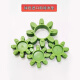 Ouoety industrielle Kupplungspufferpolsterluftkompressor Oktagonale Kopplung Kopplung Kopplung Pflaumen Waschmaschine Pflaumen Waschmaschine Gr28 3 grüne Gr3880*38*18 importiertes Material