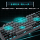 Forward (EWEADN) TK870 TEQUISO MECÁNICO Game E-Sports Game Backlight Desktop Computer portátiles de la computadora universal de la oficina universal de cibercafeffe, la luz azul negro [transmisión de ala de ala de panel de metal mejorado] Eje azul [sonido crujiente]