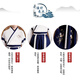 
Aibaoshi children's Hanfu performance boys and girls' national school uniforms Spring and Autumn Chinese style students' ancient costume three-character classic ancient costume group uniform Yun Feihe 130 cm [suggested height 120-130 cm]
