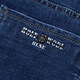 Alte Mannkopf Jeans Herren Sommer dünne lose lockere Waschhüge Geschäfte Casual Young und mittleren Hosen mit langen Hosen im mittleren Alter Herren-Trend Ig3891 Blau 40