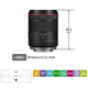 Canon RF full-frame/half-frame mirrorless lens R8 R50 R7 R10 R5 R62 R series lens Humanities wide-angle fixed focus RF35mm F1.4 L VCM