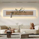 Sofa background wall hanging painting 2024 new style without punching living room decorative paintings sandstone paintings are wavy to the sky. 13958 ordinary style does not luminous + simulated green plants. Simulation green plants are randomly given. Please receive the real