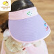 lemonkid lemon baby sun hat children's sun protection hat for boys and girls empty top handsome thin sunshade large brim anti-UV summer LK2210019 pink brim 26020 [big children's style] hat circumference 48-52cm suitable for 2-12 years old