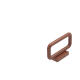 Xunmeng MOC Assembly Accessoires Partikel Bausteine ​​Haussteine ​​6187 kompatibel mit LEGO 1x4x2 Leitplankenzaun rot