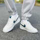 Nike (Nike) Chaussures décontractées Chaussures masculines 2025 Nouvelles chaussures de sport d'été Court bas haut de chaussures de planche de coussin légèrement respirante Men HQ4867-101 Sail White White Blue et blanc Navy 42 42
