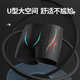 Li Ning (LI-NING) swimming trunks men's swimming goggles swimming cap swimming bag set travel hot spring swimsuit fashionable swimming equipment 333 black XL