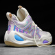 WLEB Phantom High-Top-Basketballschuhe Herren-Wear-resistenten Stoßdämpferung mit Schallgeschwindigkeit 10 Bewegung 880 Mandarin Duck Moon Farbe + Pink 45