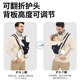 Bolsa de tela Taburada de cintura Madre Correa para bebés Abrazo delantero multifunción delantera y trasera de cuatro estaciones Luz de cuatro estaciones y transpirable Baby Baby Model de moda universal [Azul Osck]
