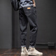 Jeans Männer Frühling und Sommer neue elastische Hose mit gerader Bein lose trendige Marke Harren Casual Hosen 6621 Schwarz + 6621 Blau 31