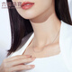 Lukfook Jewelry Platinum 950 Chopard Chain Platinum Necklace Women's Plain Chain Clavicle Chain Price Approximately 3.14g