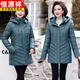 Veste en coton Jiujiang de Hengyuanxiang Jiujiang 50 ans 60 Mother Thin 2025 Hiver New Style Slim Fit et Slim d'âge moyen du lac Flat Lake Deep Khaki-826D Modèle phare XL Recommandé 90-105Jin [Jin est égal à 0,5 kg]