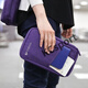 Minghuitong Passport Bag Travel Multifunktions-Aufbewahrungsbeutel Passport-Beutel Pack Ticket Bag Travel Supplies Lila lila