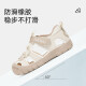 Terranis Summer Children's Shoes for Boys Toddler Shoes Baotou Anti-Kick Children's Sandals White/Apricot Size 25