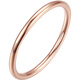 Saturday Fortune 18K gold ring for women, plain gold ring, birthday gift, glossy (single), size 15