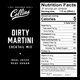 Collins Dirty Martini 杜松子酒鸡尾酒 橄榄盐 填充美食