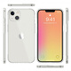 Rigorous iPhone14 comes with dust-proof plug phone case transparent Apple 14pro max silicone soft case 14plus transparent soft case transparent lens full package precision hole iPhone14