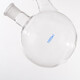 Beifote two-necked flask, straight and slanted, two-necked, round-bottomed, high temperature resistant thickened high borosilicate round-bottomed flask, reaction flask, laboratory glass instrument, slanted mouth 100ml*19*19