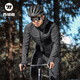 WestBiking Autumn and Winter Cycling Clothing Fleece Warm Cycling Clothes Coldproof Mountain Bike Cycling Clothes and Pants Set Cycling Equipment Black Top Pure Cotton Thick Section XL