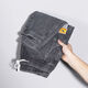 Rvjp pantalon décontracté pantalon recadré l'été 2024 Nouveau jean Mid-Waist High Street Street Elastic Vibe Style Handsome Casual Grey F501-1349 M 90-110JIN [Jin est égal à 0,5 kg]