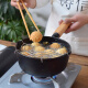[Official quality] New cast iron milk pot uncoated baby food supplement soup pot non-stick noodle stew fryer thickened multi-functional small iron pot 17CM uncoated with brand logo model + additional products