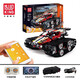 Off-road vehicle electric remote control climbing vehicle building block mechanical set for children and boys large assembly toy birthday gift 13024 Flame King crawler vehicle remote control version-410 pieces