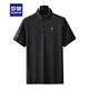 
ROMON new short-sleeved T-shirt men's summer half-sleeved polo base shirt middle-aged and young business casual classic lapel fashion model lapel short * sleeve 22#xsx9209 black M90120Jin[Jin equals 0.5 kg]