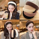 Zhuo Keke high-ceiling hairpin sponge black hairband wide-brimmed women's all-match Internet red out-of-wash face-pressing hairband headband head jewelry black