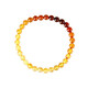 OUCERNY Natural Amber Bracelet Blood Amber Gold Gradient Rainbow Chain Single Circle Women's Small Bracelet Comes with Certificate Ready Shipment Arrangement on the Best