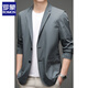 Lomond Sunspreen Suit Summer Summer delgado y transpirable de mediana edad y joven traje de protección solar con protector solar con un solo traje de hombres al aire libre Gray XL 180
