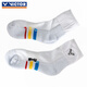 Victor (Victor) Victory Children's Badminton Socken Teen verdickte Handtuch Basis Sportsocken Schweiß absorbierende Verschleiß-resistentes nicht glattes atmungsaktives SK021 [Middle Tube] SK021/E Gelb All Size