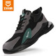 Weierdun Labour Protection Shoes Herren Stahlkopf Anti-Smashing und Anti-PUNKTURE Leicht bequeme Schutzsicherheitsschuhe Konstruktionsstelle Arbeitsfunktion Schuhe [Wear-resistenter fester Boden] Anti-Smashing und Anti-Puncture 44