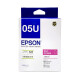 爱普生（EPSON）原装05U 05N墨盒WF-4838 WF-7848 7318 7841打印机黑色彩色墨盒 墨水 原装墨盒05U青色(约打印1200页)