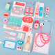 Beau chien et enfants jouant au médecin de maison jouent à une infirmière jouet infirmière injection outils d'injection Boîte médicale garçon et fille anniversaire enfant cadeau 31 pièces box en plastique toys + médecin