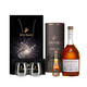 Rentou Pferd 42 Grad Rentou Pferd Chizhen hochwertiger Champagner Cognac 700 ml + Geschenktüte + 30 ml Wein Begleiter + Weinglas 700 ml 1 Flasche