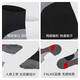 
FALKE German Eagle Imported BC5 Sports Riding Universal Men and Women Breathable Moisture Wounding Medium Socks 16864/16887 3010- Black - 1 pair One Size 37-38