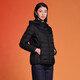 Tambor Lightweight Down Jacket Women's Short Loose Removable Hat Autumn Warm Women's Jacket TD236256 Black 170