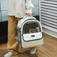 Mr. Meow Cat Bag Outing Large Pet Bag Space Capsule Cat Backpack Portable Bag Cat and Dog Backpack Cat Bag Car Luggage Khaki Brown