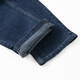 LIMENG jeans men's straight-leg loose stretch large size casual jeans trendy for all seasons blue gray (plus velvet) 32