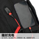 Bonaling-Rucksack für Männer mit großer Kapazitätsgeschäft für Männer Pendelgeschäft Rucksack Multifunktional Travel Li Bao Outdoor Mountaineering-Tasche Black [80L Schuhbehälter] Expansions-Rucksack