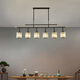 
Recalling the past Crystal New Chinese Restaurant Chandelier Chinese Style Rectangular Lamp Modern Simple Home 56-Head Chinese Restaurant Chandelier 7029-3 Heads/Black + Round Lamp Shade