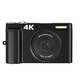 SONGDIAN DC101 Digital Camera 4K Micro Single Card Machine Entry-Level Point and Shoot Camera Small Home Flip Selfie Screen 64G Memory [Wide Angle Lens] Official Standard