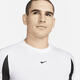 Nike (Nike) Herren Sport T-Shirt Top Moisture-Absorbent und schweißfreies Schnäppchen mit atmungsaktivem, leichtem Fashion DV9734 Weiß/Schwarz/Schwarz 2xl