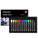 
Deli (deli) 12 color round pole Zhenqiu heavy color oil paint stick (pearl color) professional art oil color powder stick children's drawing crayon set gift HM854-12