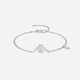 Saturday Fu PT950 platinum bracelet women's four-leaf clover bracelet birthday gift B0714170 about 2.77g